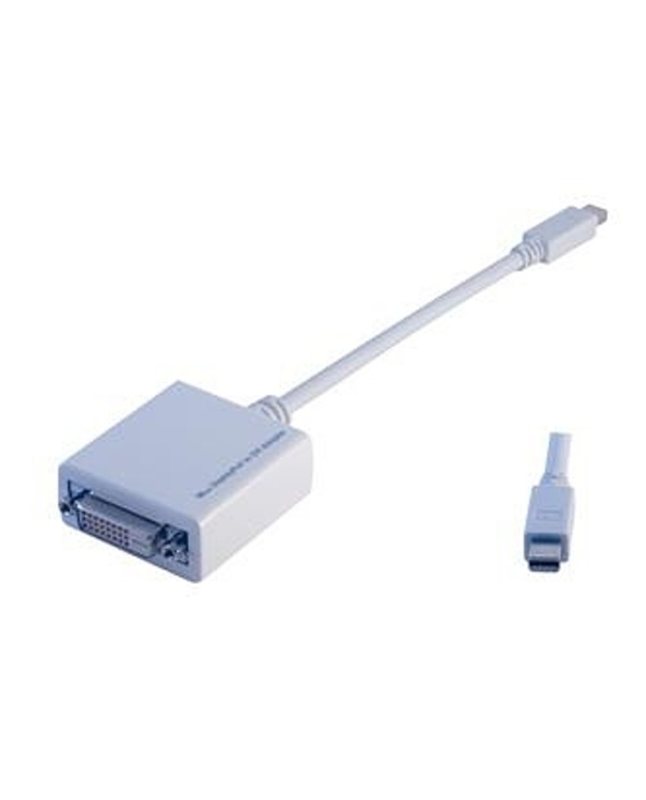 MCL CG-293C câble vidéo et adaptateur 0,1 m Mini DisplayPort DVI-D Blanc