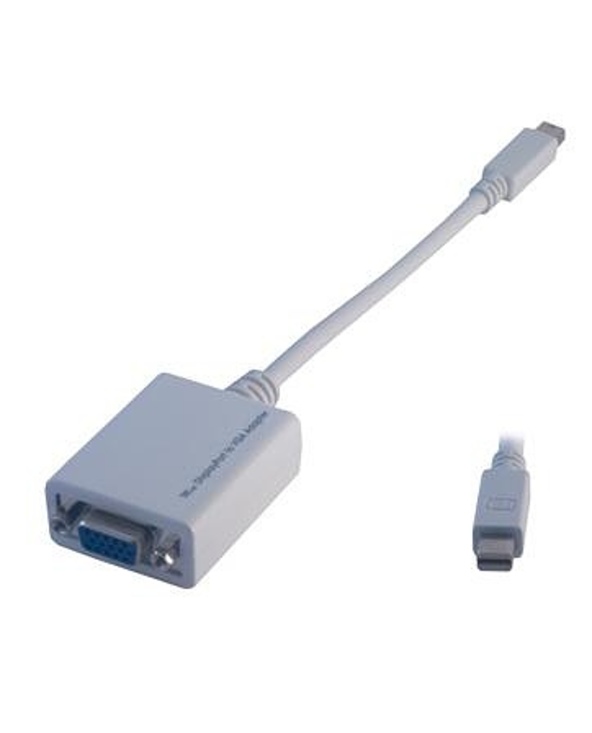 MCL CG-295C câble vidéo et adaptateur 0,1 m VGA (D-Sub) Mini DisplayPort Blanc