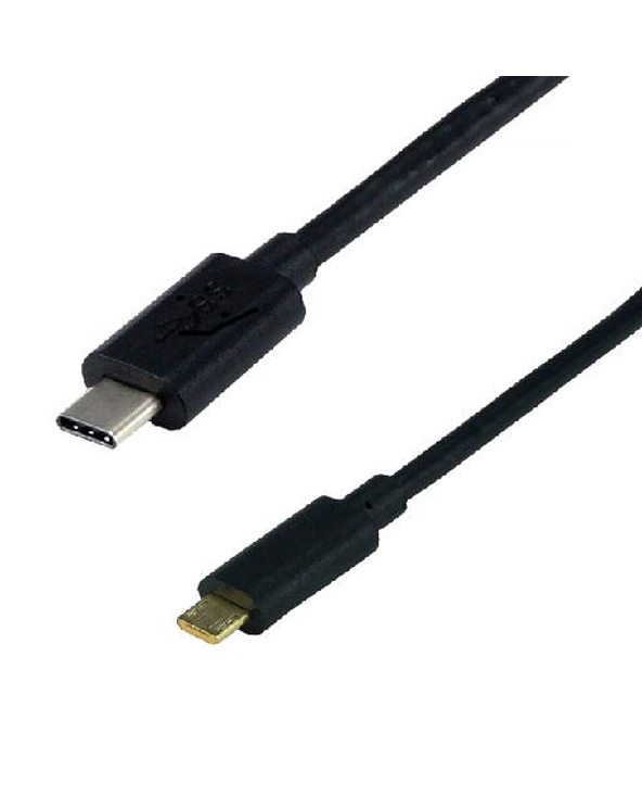 MCL MC923-1C/2HBMEZ-1M câble USB USB 2.0 USB C Micro-USB B Noir
