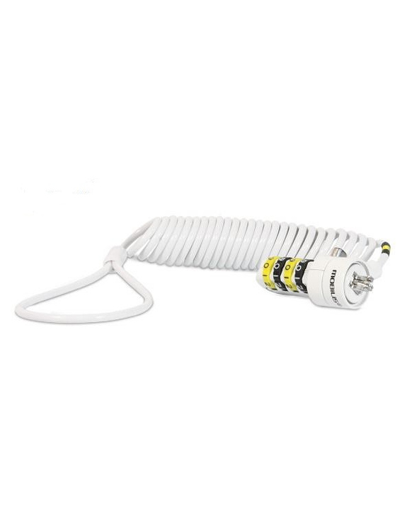 Mobilis 001234 câble antivol Blanc 1,8 m