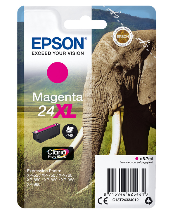 Epson Elephant Cartouche "Eléphant" - Encre Claria Photo HD M (XL)