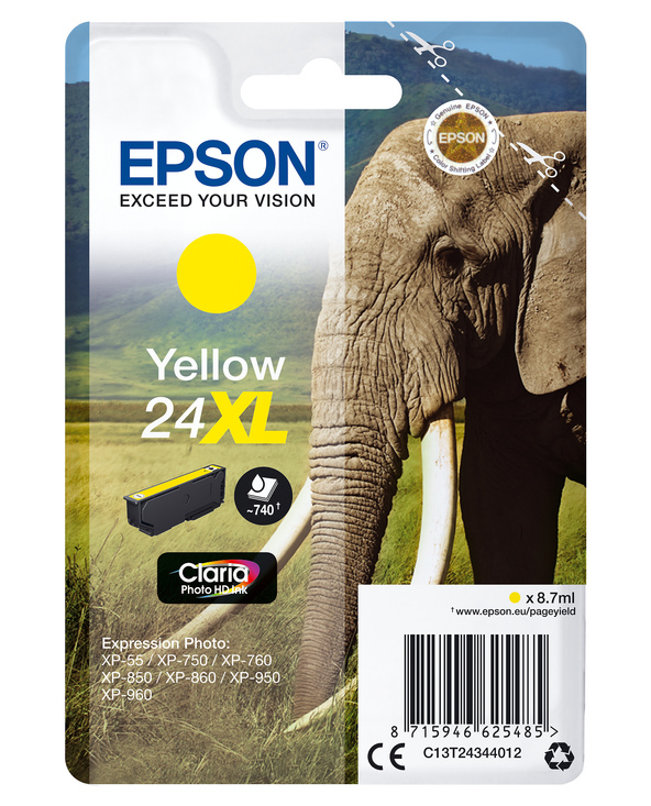 Epson Elephant Cartouche "Eléphant" - Encre Claria Photo HD J (XL)