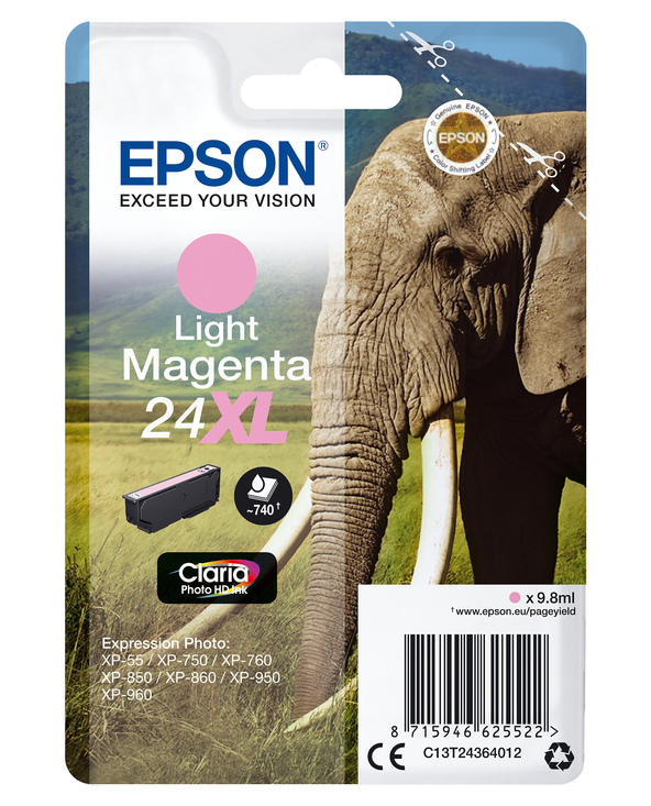 Epson Elephant Cartouche "Eléphant" - Encre Claria Photo HD Mc (XL)