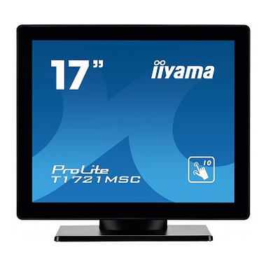 iiyama ProLite T1721MSC-B1 moniteur à écran tactile 43,2 cm (17") 1280 x 1024 pixels Plusieurs pressions Dessus de table Noir