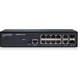 Lancom Systems GS-2310 Géré L2 Gigabit Ethernet (10/100/1000) 1U Noir