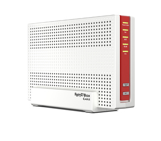AVM FRITZ!Box 6591 Cable Int. for Luxembourg routeur sans fil Gigabit Ethernet Bi-bande (2,4 GHz / 5 GHz) Rouge, Blanc
