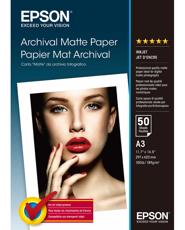 Epson Pap Mat Archival A3 (50f./189g)
