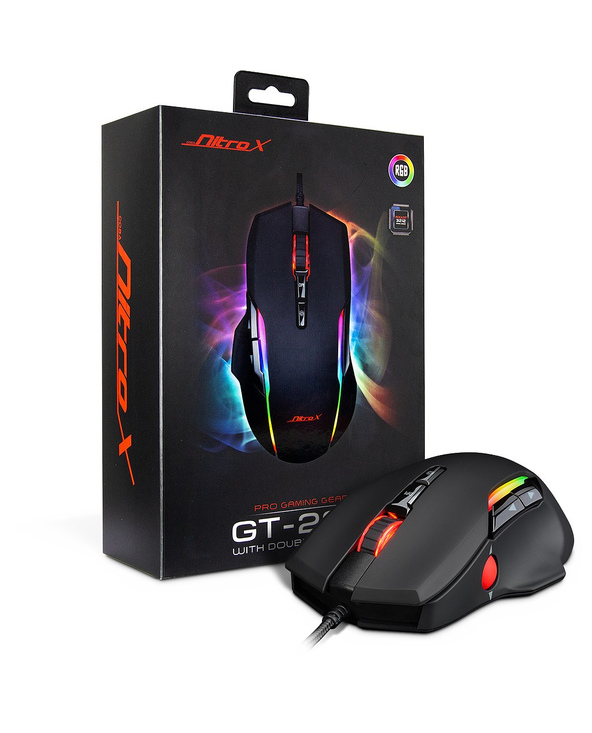 Inter-Tech GT-200 RGB souris Droitier USB Type-A 7200 DPI