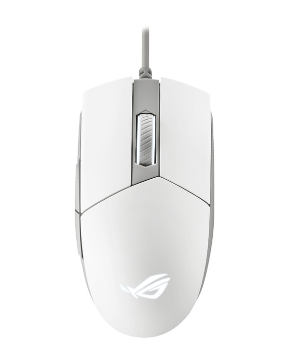 ASUS ROG Strix Impact II Moonlight White souris Ambidextre USB Type-A Optique 6200 DPI
