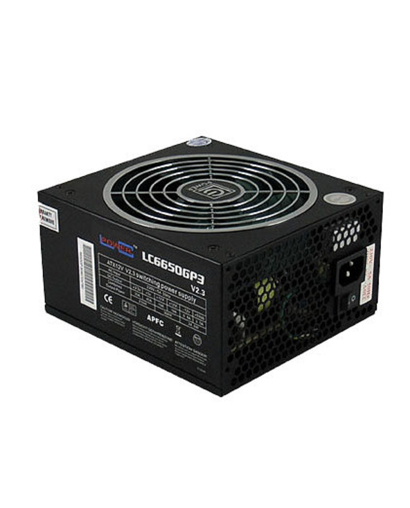 LC-Power LC-6650GP3 unité d'alimentation d'énergie 650 W Noir