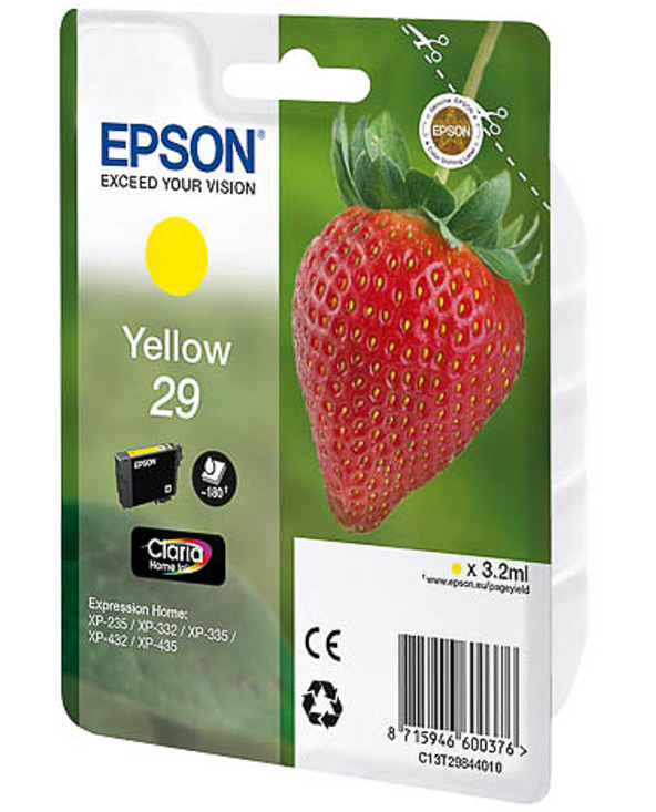 Epson Strawberry 29 Y cartouche d'encre 1 pièce(s) Original Rendement standard Jaune