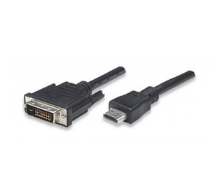 Techly ICOC-HDMI-D-030 câble vidéo et adaptateur 3 m DVI-D Noir