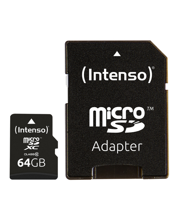 Intenso 64GB MicroSDHC mémoire flash 64 Go MicroSDXC Classe 10