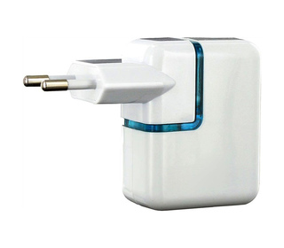 Bluestork BS-220-2USBPRO chargeur d'appareils mobiles Bleu, Blanc Intérieure