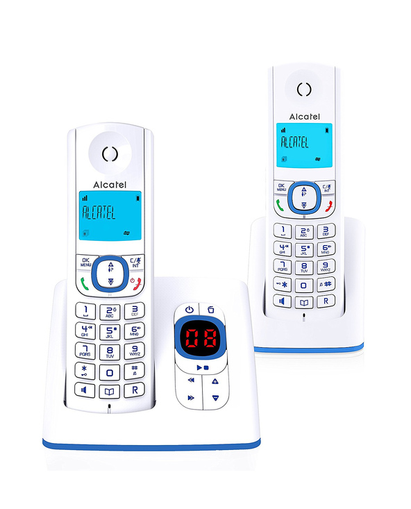 Alcatel F530 Téléphone DECT Identification de l'appelant Bleu, Blanc