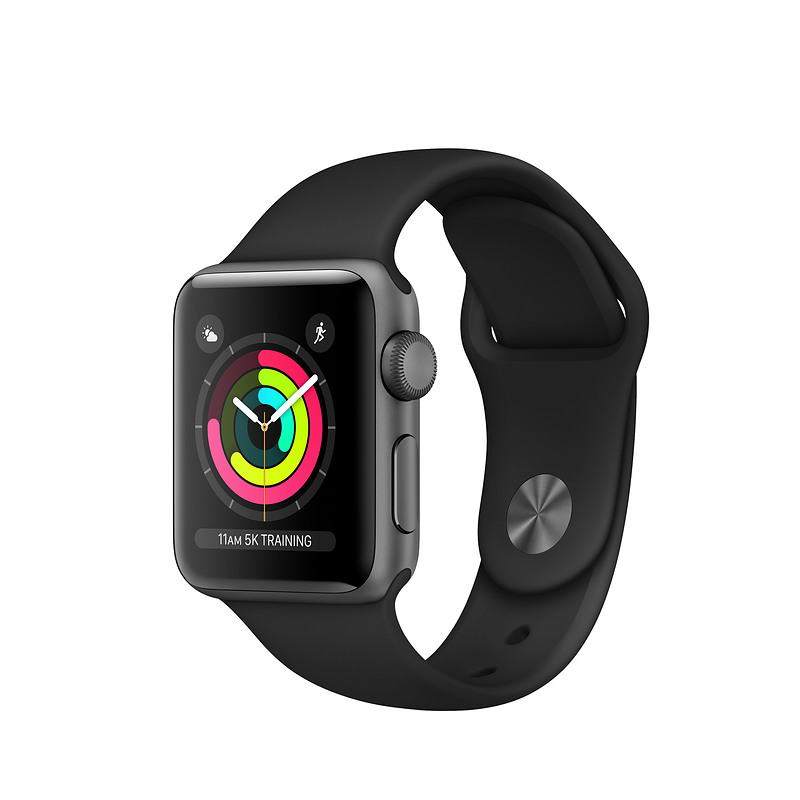 Apple Watch Series 3 38 mm OLED Gris GPS (satellite)