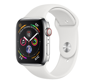 Apple Watch Series 4 44 mm OLED 4G Acier inoxydable GPS (satellite)