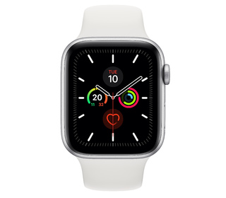 Apple Watch Series 5 44 mm OLED 4G Argent GPS (satellite)