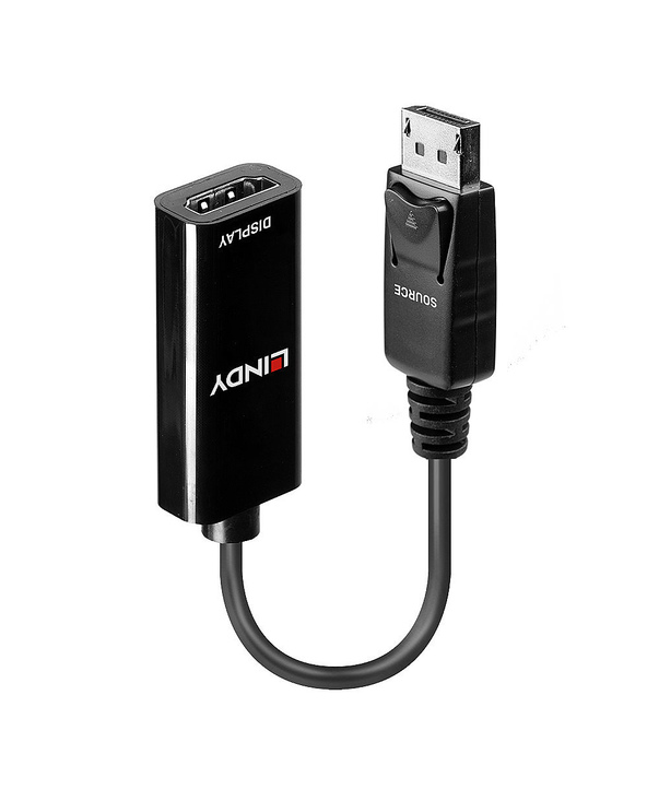 Lindy 41718 câble vidéo et adaptateur 0,15 m DisplayPort HDMI Noir