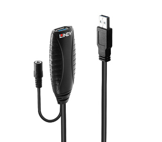 Lindy 43156 câble USB 10 m USB 3.2 Gen 1 (3.1 Gen 1) USB A Noir