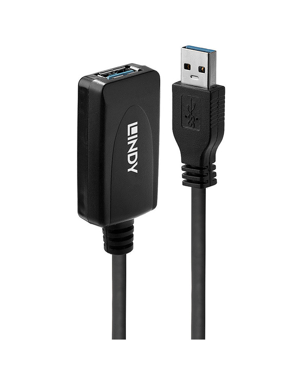 Lindy 43155 câble USB 5 m USB 3.2 Gen 1 (3.1 Gen 1) USB A Noir