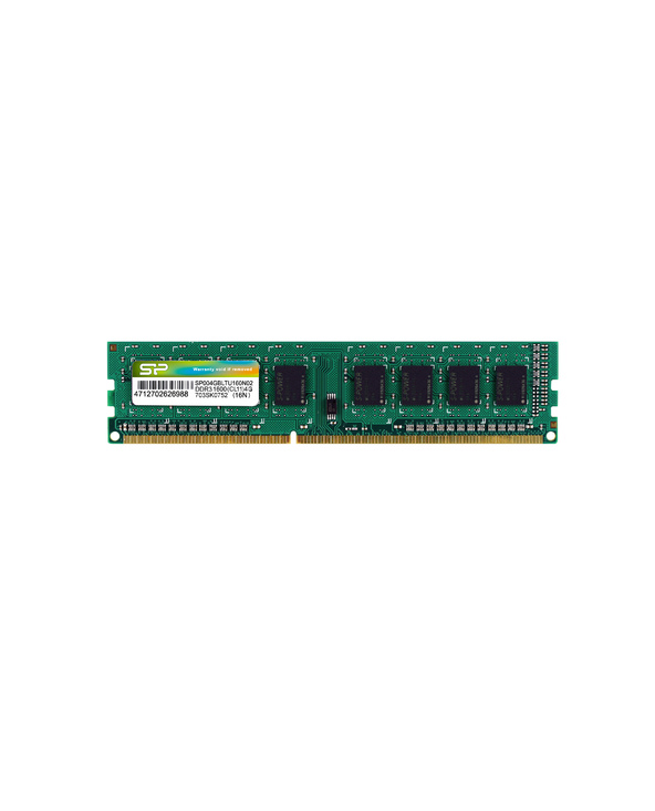 Silicon Power SP004GBLTU160N02 module de mémoire 4 Go DDR3 1600 MHz