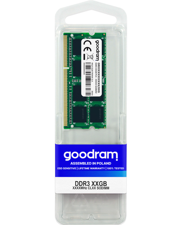 Goodram GR1600S364L11/8G module de mémoire 8 Go 1 x 8 Go DDR3 1600 MHz