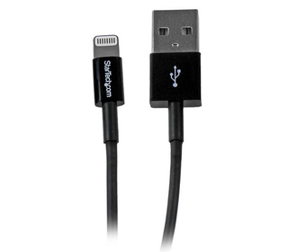 StarTech.com Câble Apple Lightning mince vers USB pour iPhone / iPod / iPad de 1m - Noir