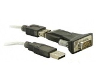 DeLOCK USB 2.0 to Serial Adapter câble Série Noir USB Type-A DB-9