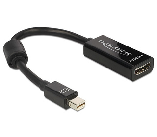 DeLOCK Adapter mini Displayport / HDMI 0,18 m HDMI Type A (Standard) Noir