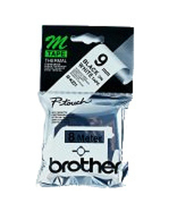 Brother M-K221B ruban d'étiquette Noir sur blanc