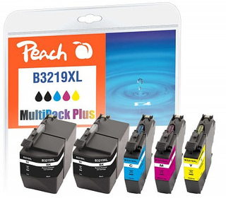 Peach PI500-232 cartouche d'encre 5 pièce(s) Compatible Rendement élevé (XL) Noir, Cyan, Magenta, Jaune