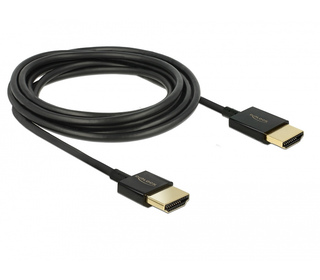DeLOCK 85117 câble HDMI 0,25 m HDMI Type A (Standard) Noir