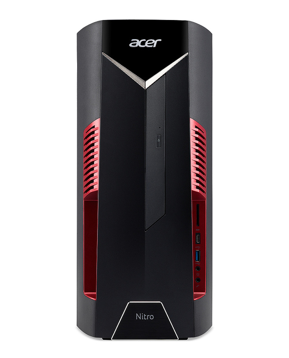 Acer NITRO N50-600 PC I7 8 Go 1128 Go Windows 10 Home Noir, Rouge