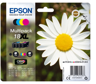 Epson Daisy Multipack "Pâquerette" 18XL - Encre Claria Home N,C,M,J