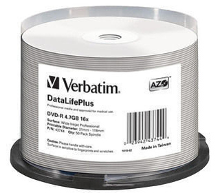 Verbatim DataLifePlus 4,7 Go DVD-R 50 pièce(s)