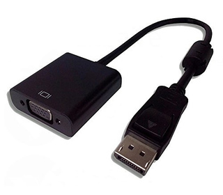 Lineaire ADHD744 câble vidéo et adaptateur 0,1 m DisplayPort VGA (D-Sub) Noir