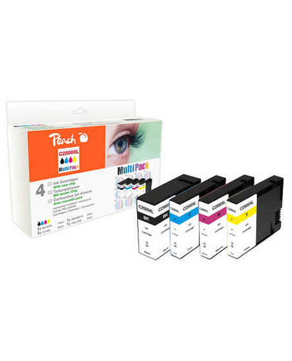 Peach PI100-283 cartouche d'encre Noir, Cyan, Magenta, Jaune