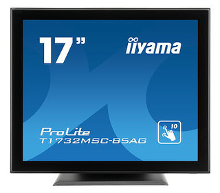iiyama ProLite T1732MSC-B5AG moniteur à écran tactile 43,2 cm (17") 1280 x 1024 pixels Plusieurs pressions Noir