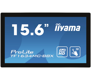 iiyama ProLite TF1634MC-B8X moniteur à écran tactile 39,6 cm (15.6") 1920 x 1080 pixels Plusieurs pressions Multi-utilisateur No