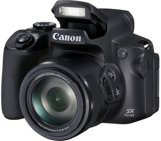 Canon PowerShot SX70 HS 1/2.3" Appareil photo Bridge 20,3 MP CMOS 5184 x 3888 pixels Noir