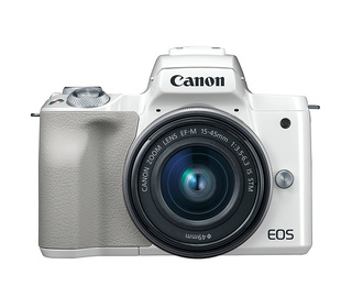 Canon EOS M50 + EF-M 15-45mm STM MILC 24,1 MP CMOS 6000 x 4000 pixels Blanc