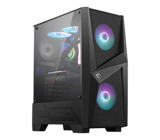 MSI MAG FORGE 100R unité centrale Midi Tower Noir, Transparent