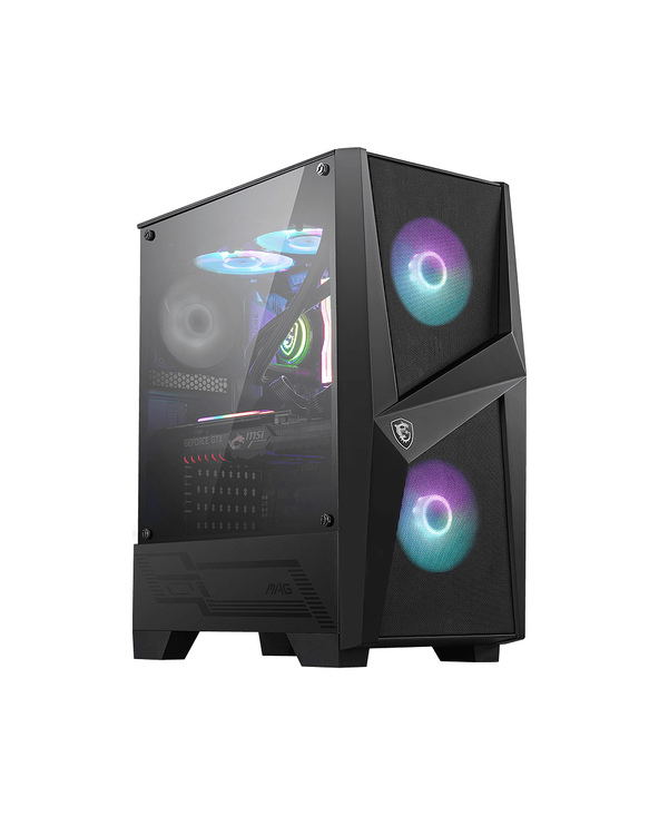MSI MAG FORGE 100R unité centrale Midi Tower Noir, Transparent