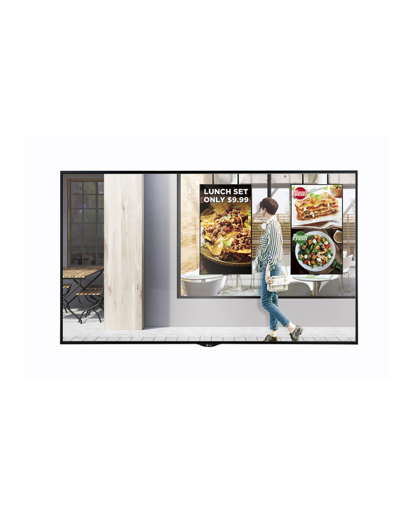 LG 49XS2E affichage de messages Panneau plat de signalisation numérique 124,5 cm (49") LED Full HD Noir Web OS