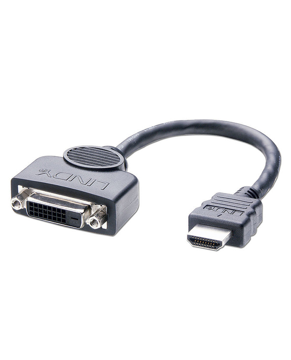 Lindy 41227 câble vidéo et adaptateur 0,2 m DVI-D HDMI Noir