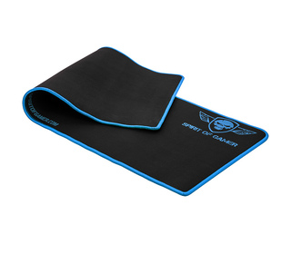 Spirit of Gamer Blue Victory Tapis de souris de jeu Noir, Bleu