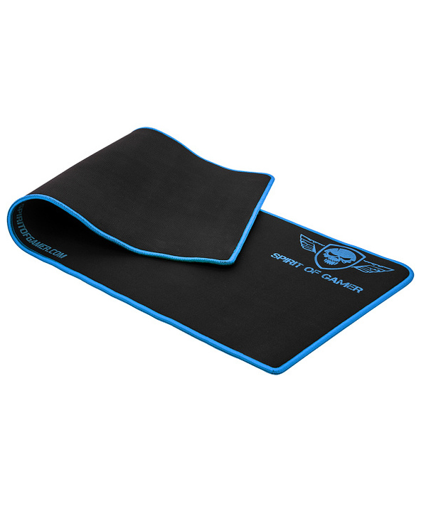 Spirit of Gamer Blue Victory Tapis de souris de jeu Noir, Bleu