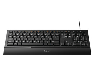 Logitech Illuminated Keyboard k740 clavier USB QWERTZ Suisse Noir