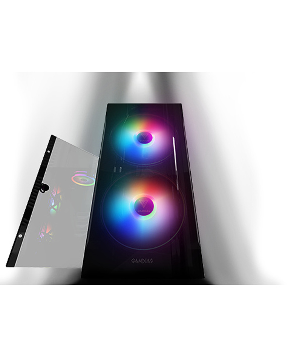 GAMDIAS APOLLO E2 ELITE unité centrale Midi Tower Noir